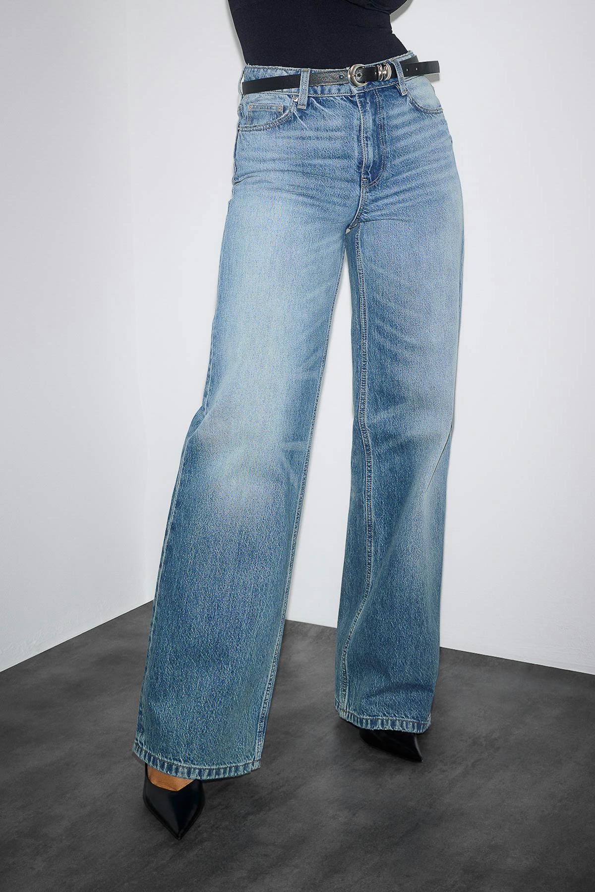 Boss bby wide jeans - Mid blue