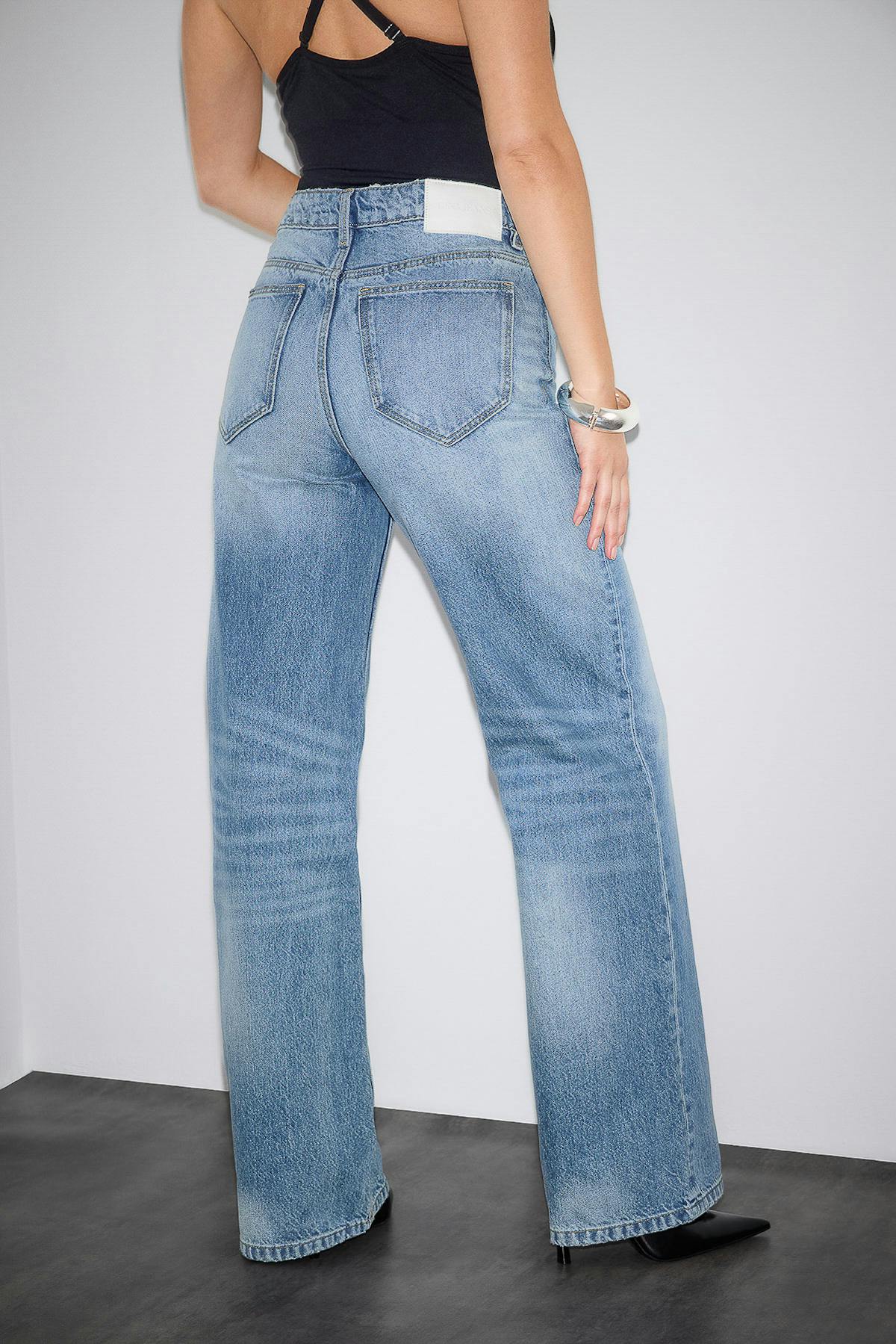 Boss bby wide jeans - Mid blue