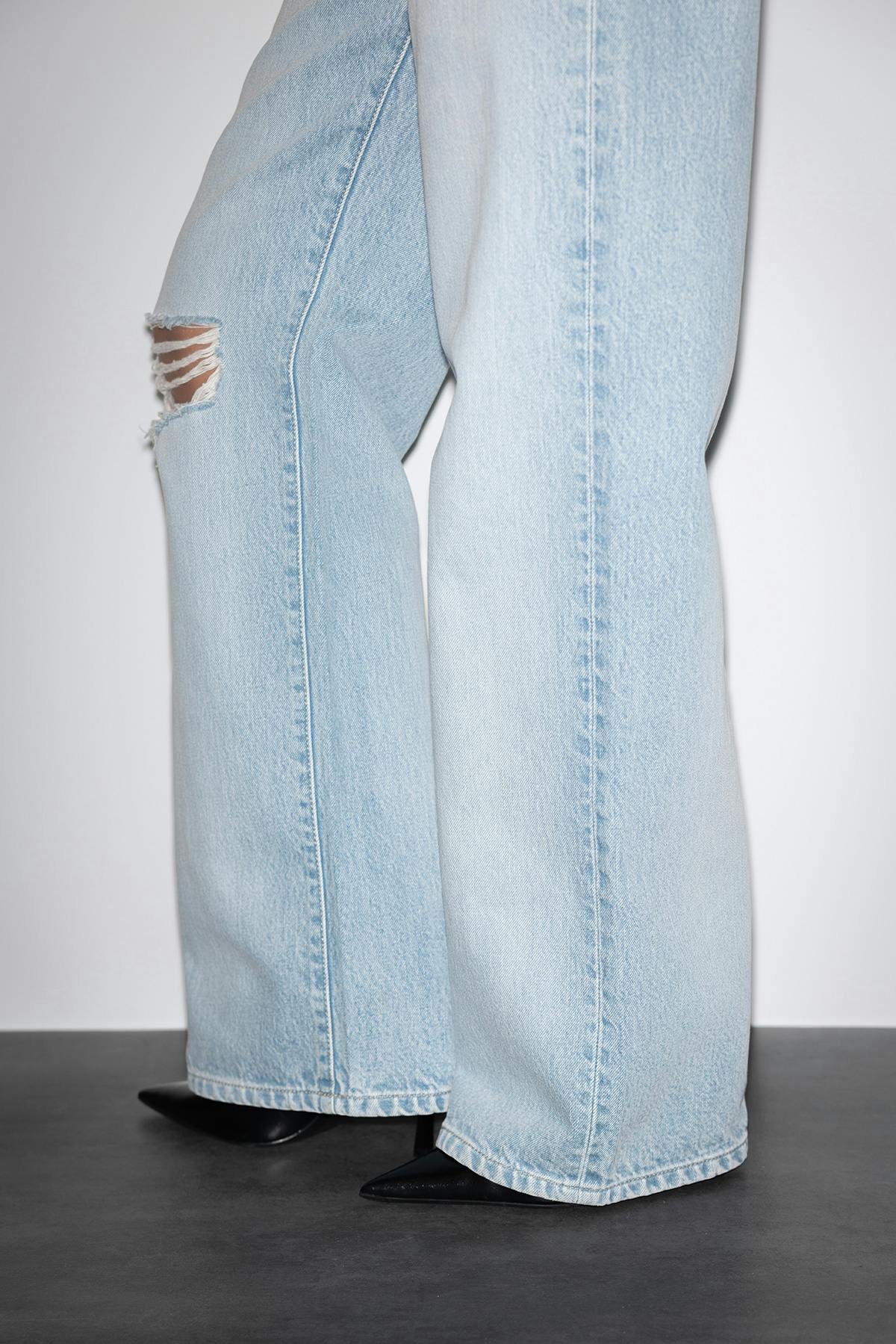 Rebel low wide jeans - Bleu clair