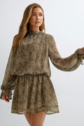 Chiffon dress - Dot print