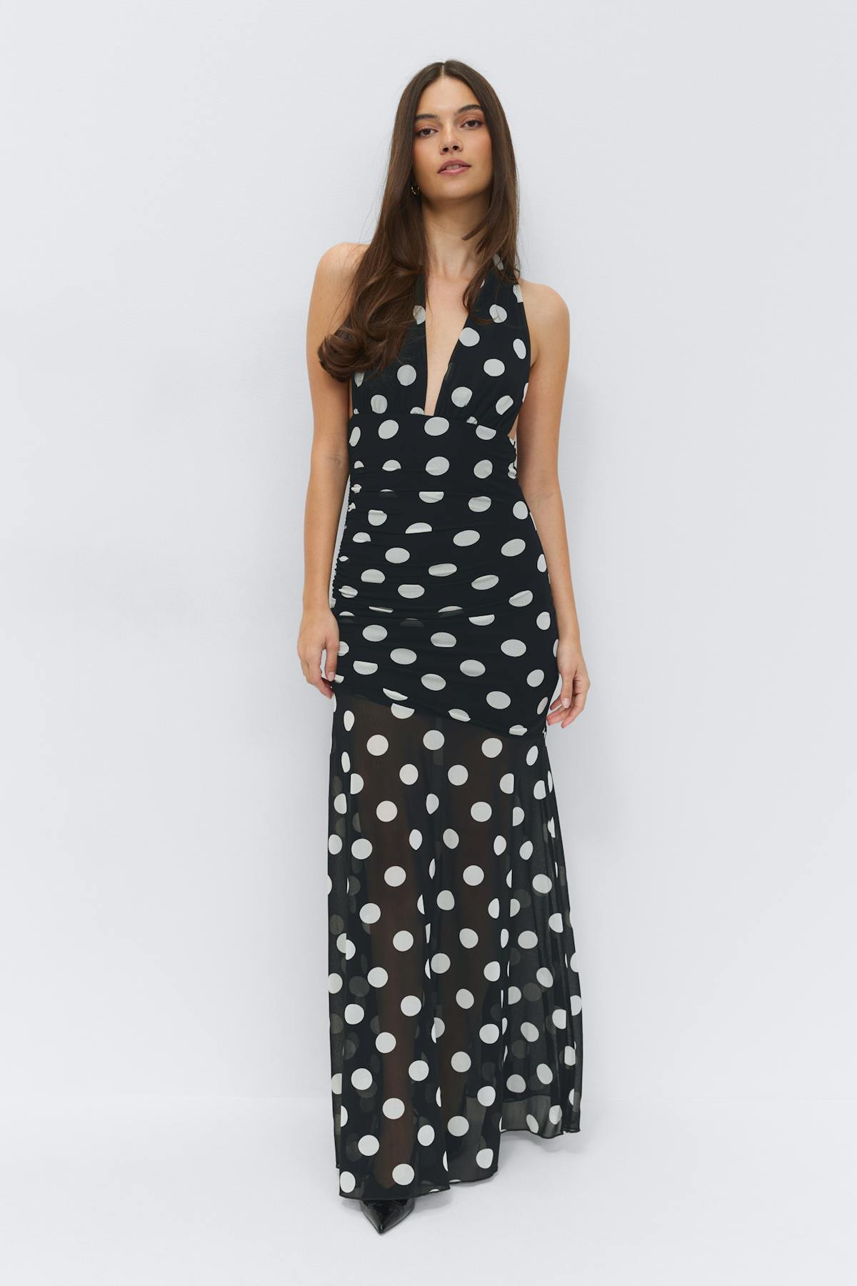 Dropped waist dress - Chocolate plum