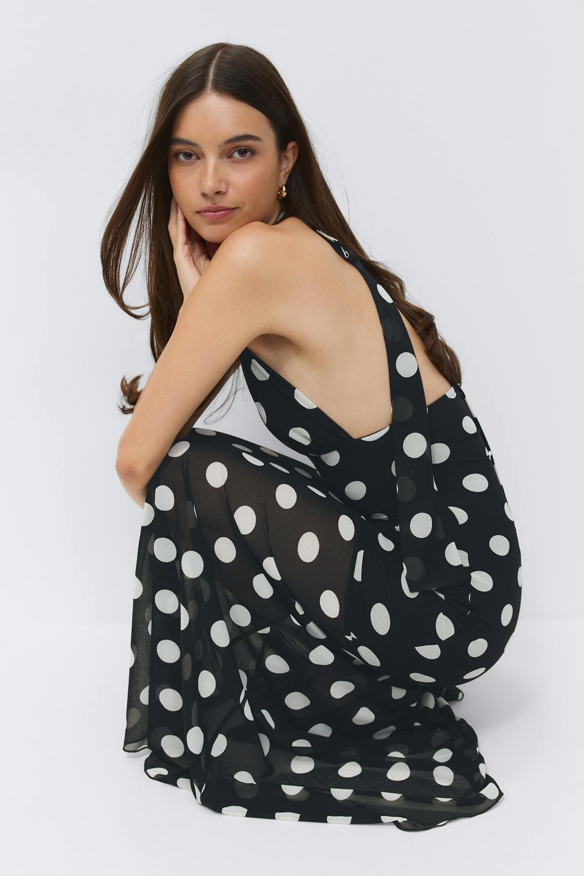 Dropped waist dress - Chocolate plum