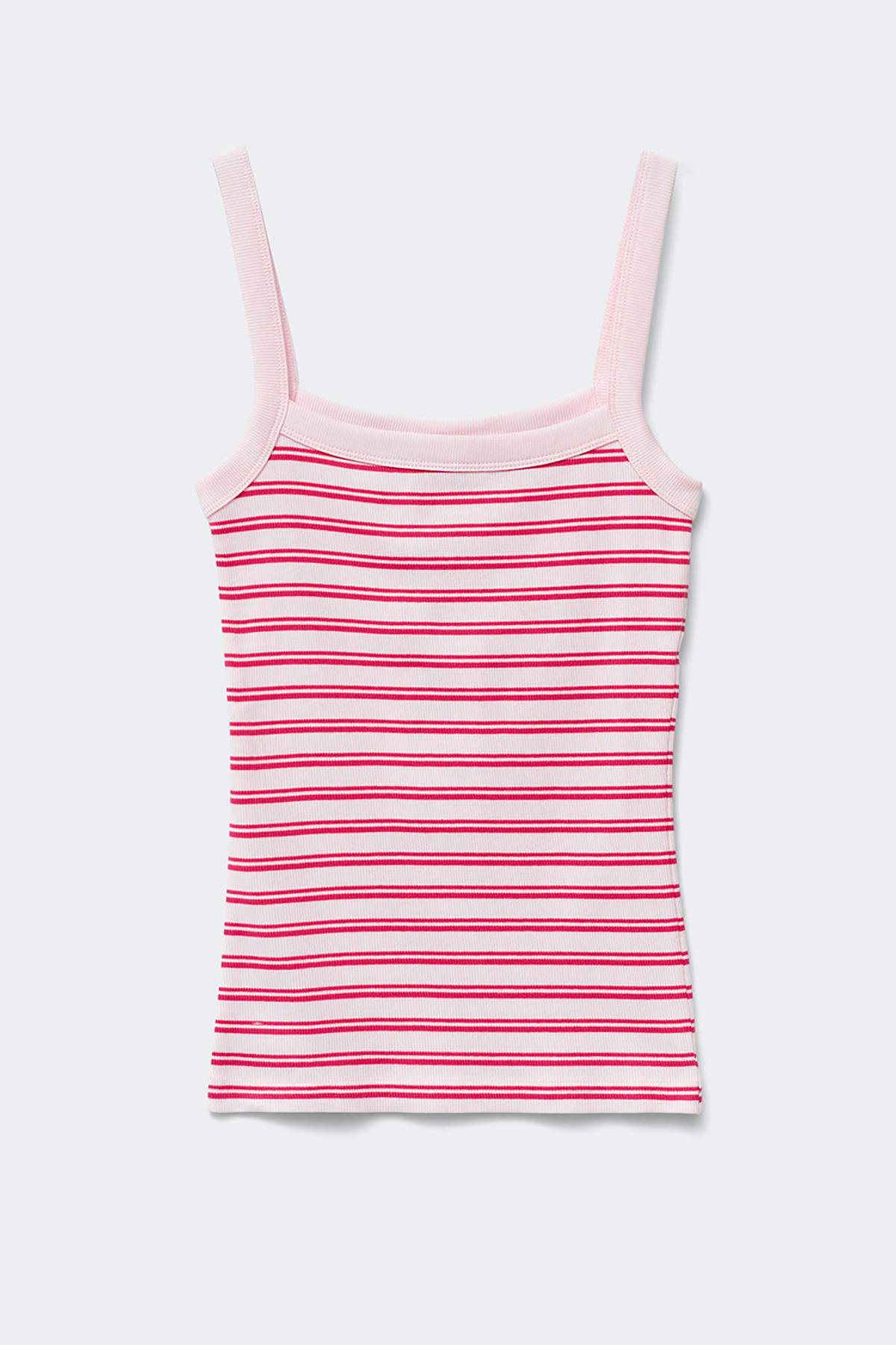 Tight fit rib singlet - Seal brown
