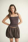 Tight fit rib singlet - Noir