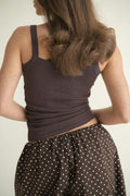 Tight fit rib singlet - Blanc
