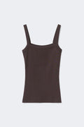 Tight fit rib singlet - Blanc