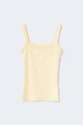 Tight fit rib singlet - Blanc