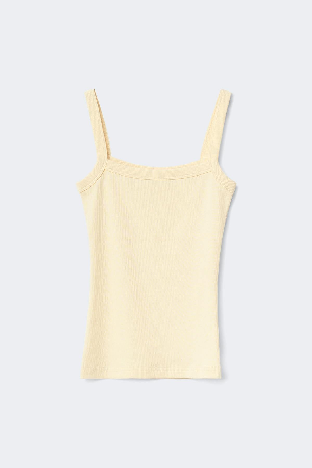 Tight fit rib singlet - Blanc