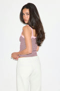 Tight fit rib singlet - Seal brown