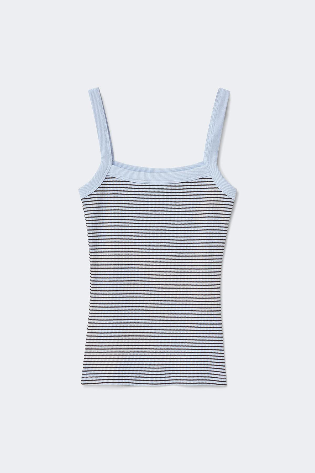 Tight fit rib singlet - Noir