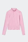 Half zip yoga top - Dusty pink