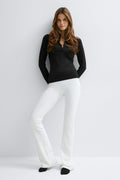 Half zip yoga top - Noir