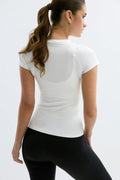Soft yoga tee - Blanc cassé