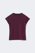 Soft yoga tee - Bordeaux