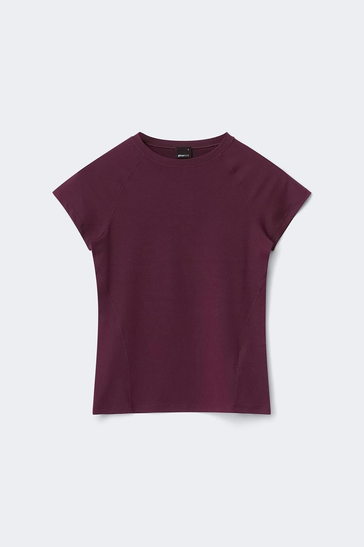 Soft yoga tee - Bordeaux