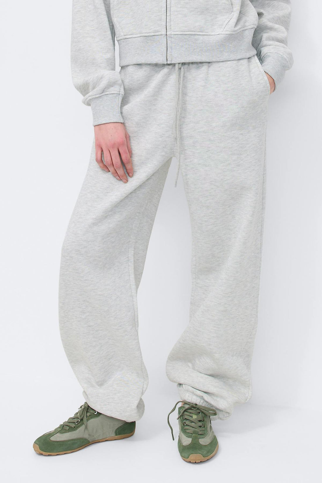 Classic sweatpants - Lt grey melange