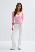 Soft wrap yoga cardigan - Noir