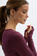 Soft wrap yoga cardigan - Bordeaux