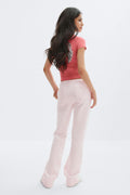 Y de-lowlow sweatpants - Pink dot