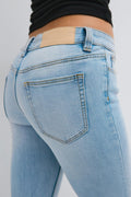 Glow low flare jeans - Blanc cassé