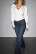 Glow low flare jeans - Bleu clair