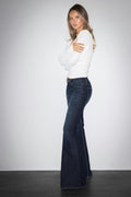Glow low flare jeans - Bleu clair