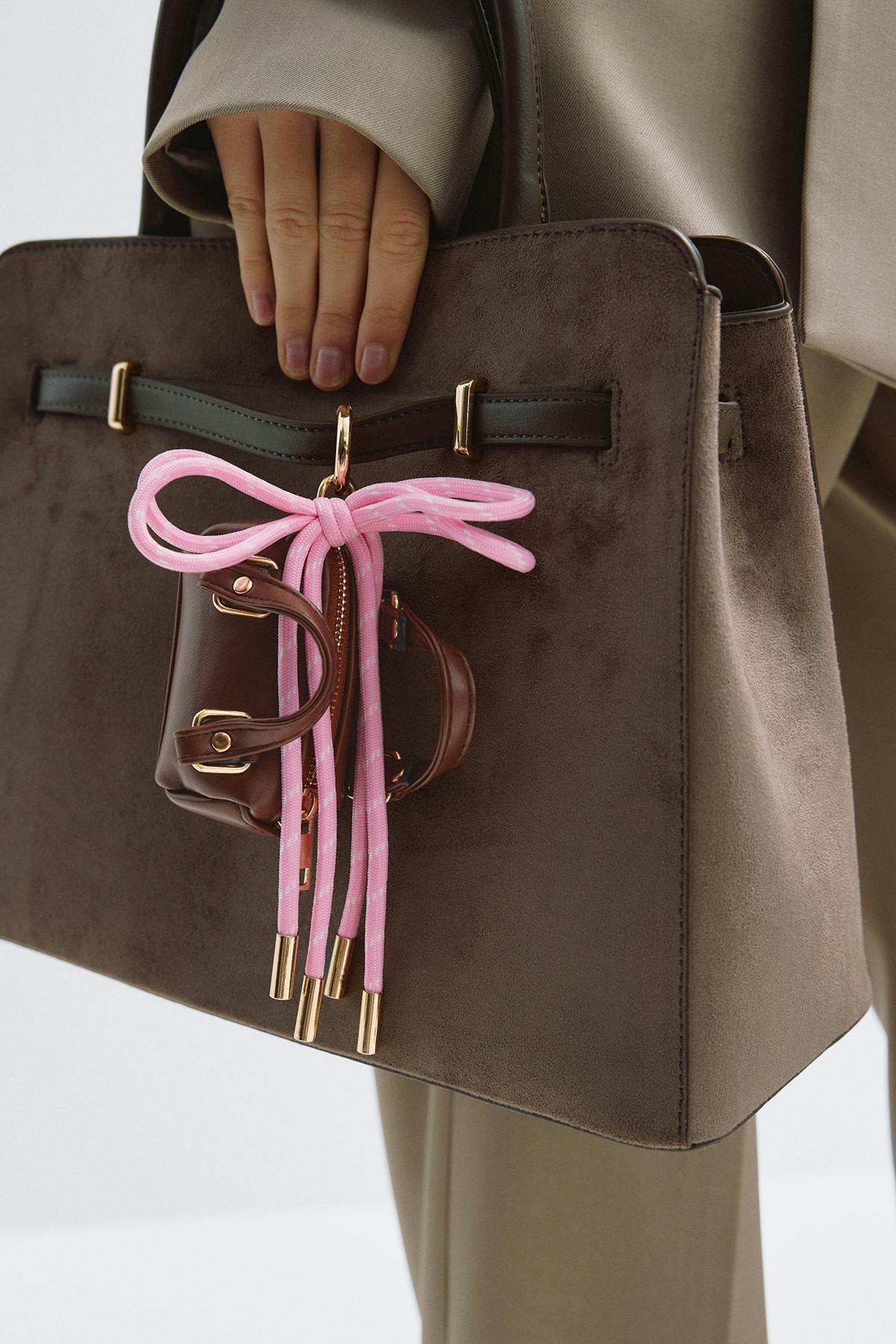Airpods bag charm - Marron