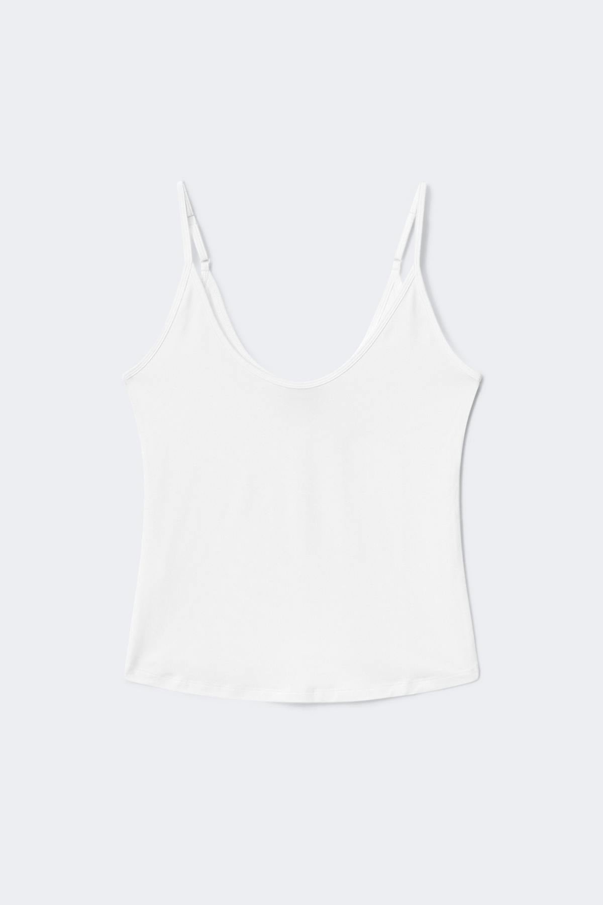 Soft strap yoga singlet - Blanc cassé