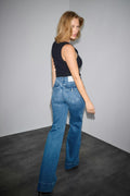 Waist hug flare jeans - Bleu foncé