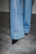 Waist hug flare jeans - Bleu foncé