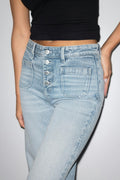 Waist hug flare jeans - Bleu