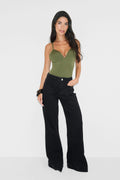 Waist hug flare jeans - Bleu