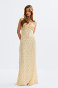 Frill maxi dress - Violet clair