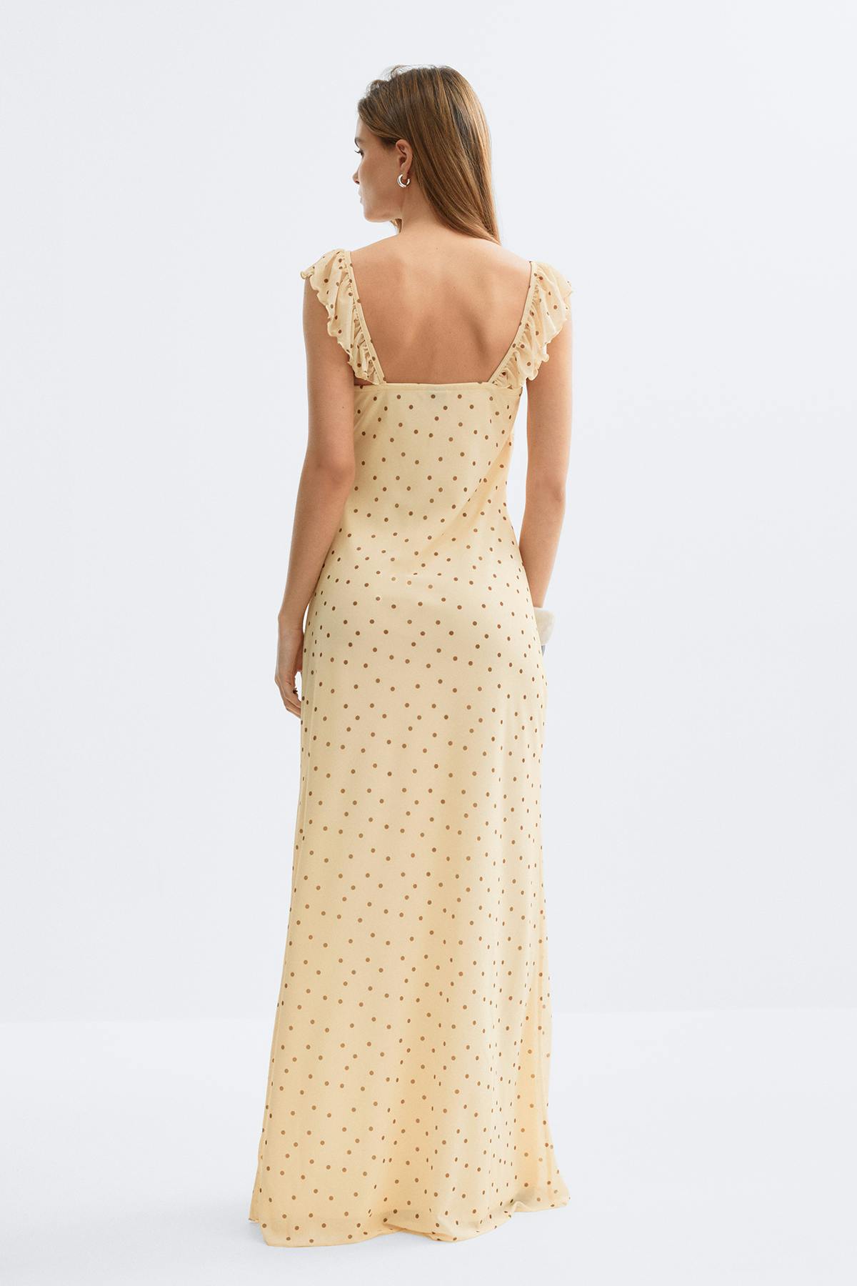 Frill maxi dress - Minirock/olive