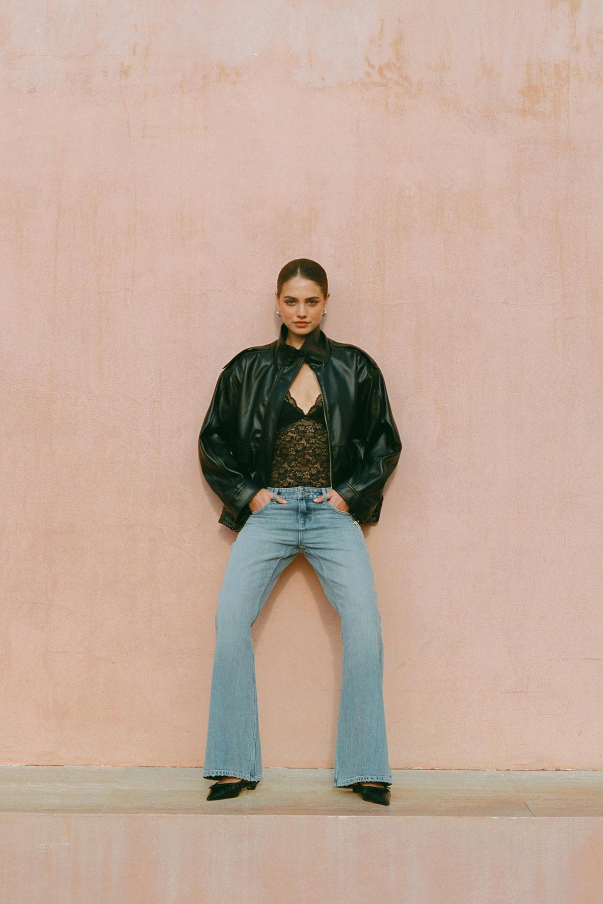 Icon loose bootcut jeans - Vintage blue