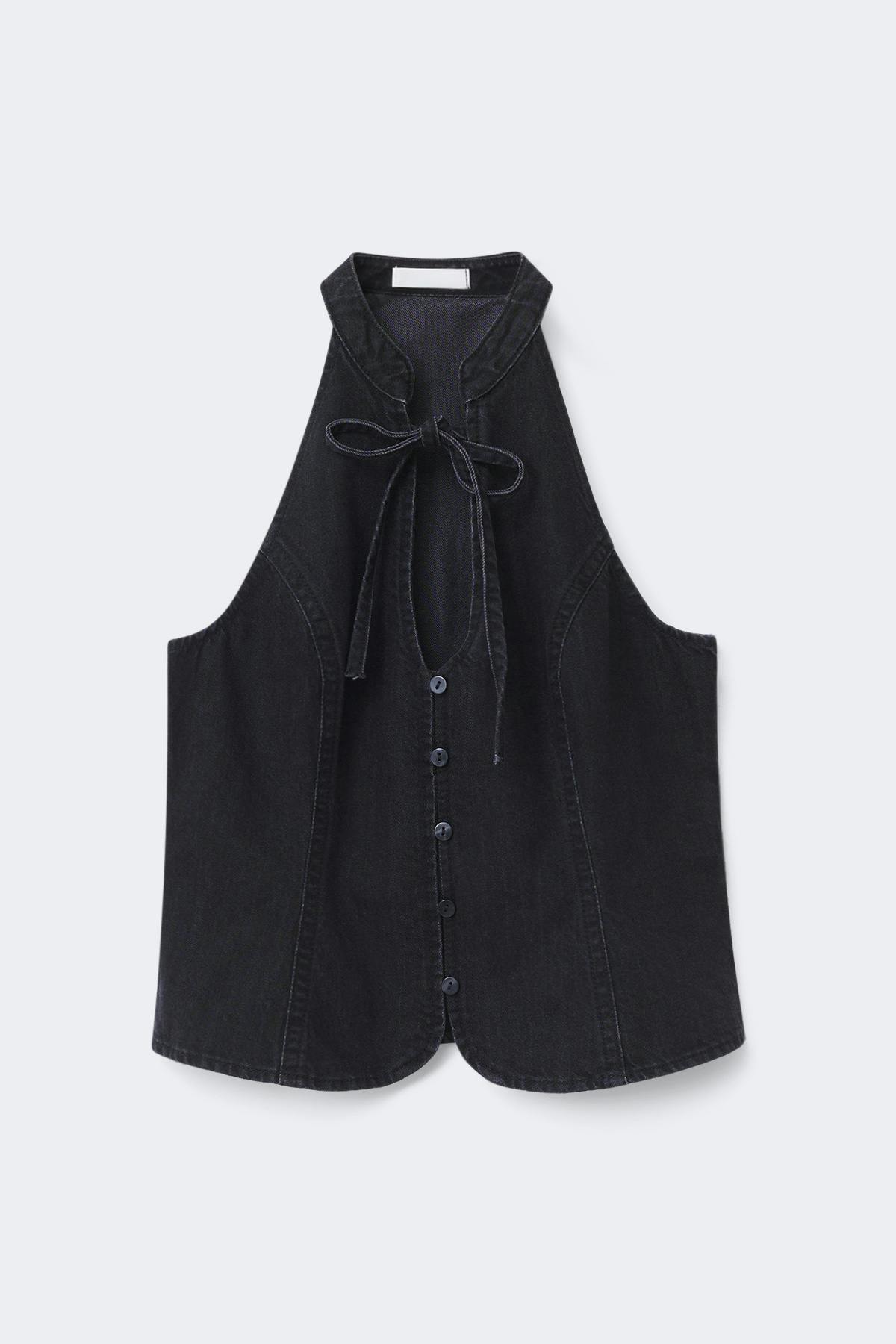 Darling denim top - Offblack