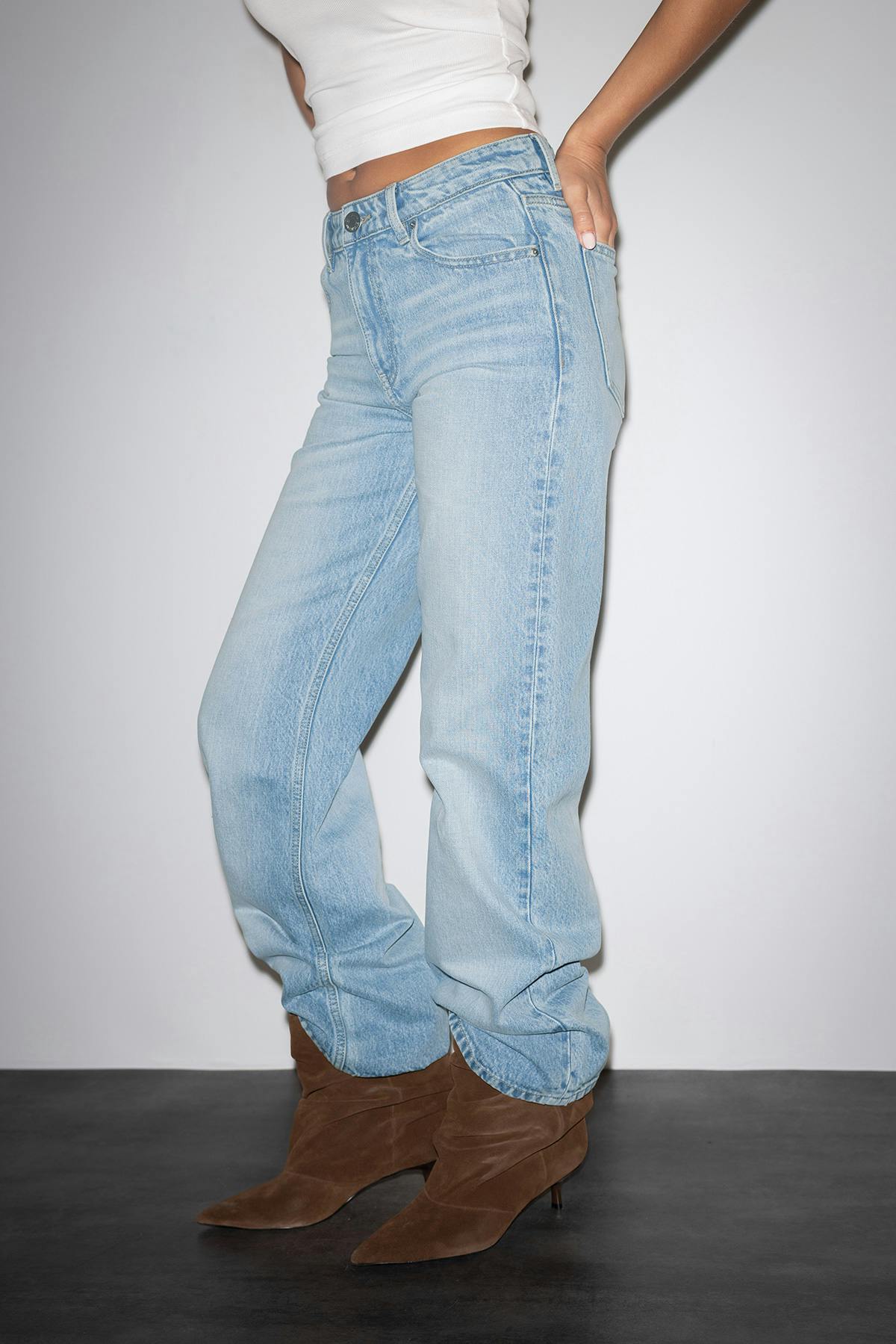 Rebell high wide jeans - Bleu clair