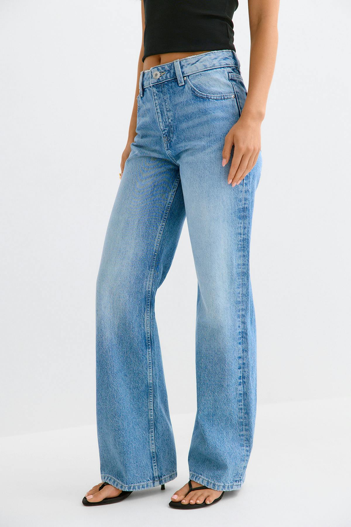 Rebell high wide jeans - Bleu