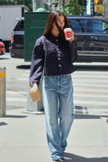 Rebell high wide jeans - Bleu