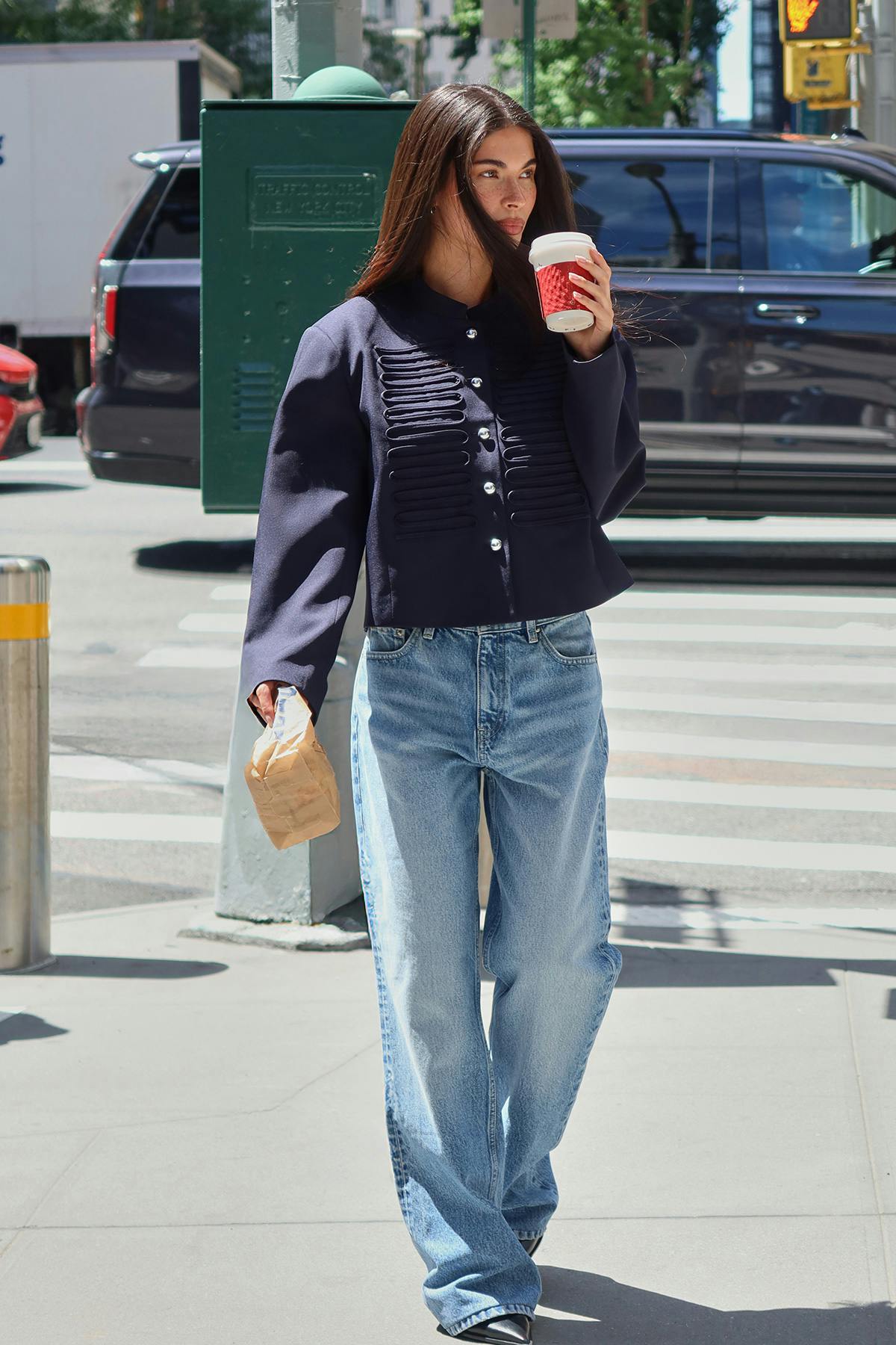 Rebell high wide jeans - Bleu