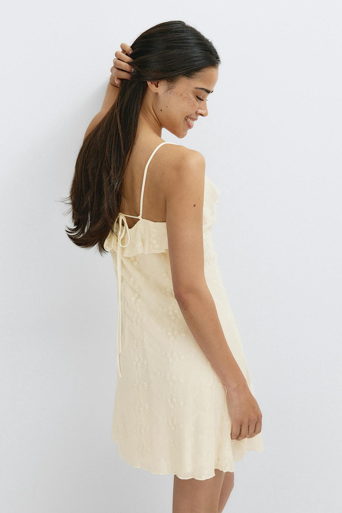 Floral mini strap dress - Afterglow