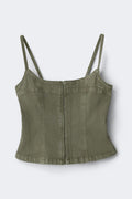 Sweet jean singlet - Kaki
