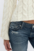 14+ cable knitted sweater - Gardenia