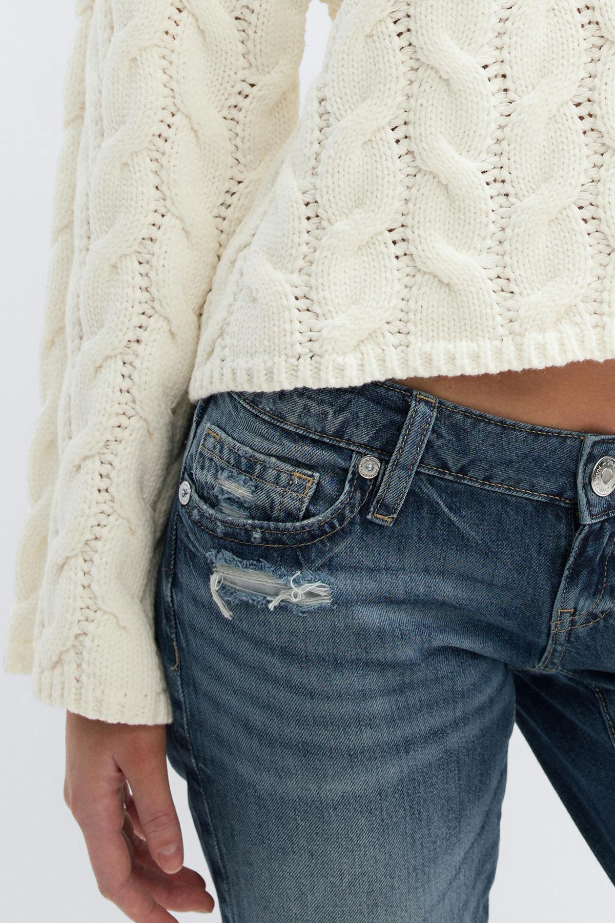 14+ cable knitted sweater - Gardenia