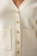 14+ sculpture knitted top - Gardenia