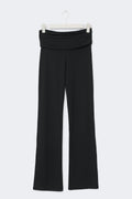 Y low waist flare trousers - Noir