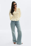 Smock blouse - Blanc cassé