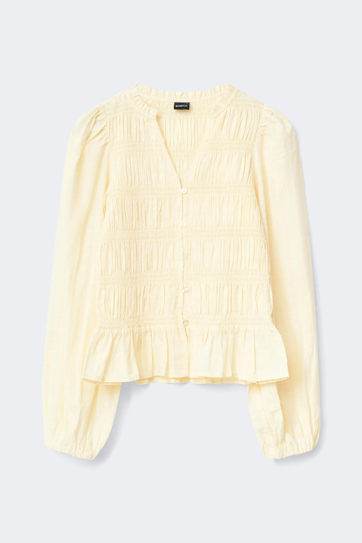 Smock blouse - Blanc cassé