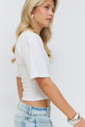 14+ fitted tee - Blanc