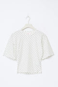 14+ fitted tee - Offwhite/dot